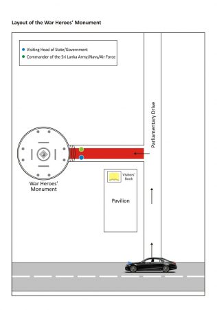 Layout of the War Heroes’ Monument