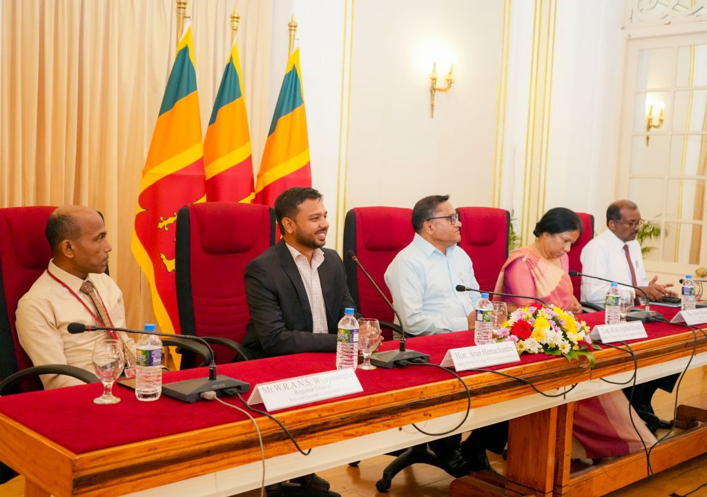 Foreign Minister Vijitha Herath launches the e-service for copies of Birth, Marriage and Death certificates for overseas Sri Lankans