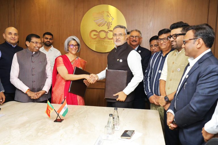 The Ceylon Chamber of Commerce and Gujarat Chamber of Commerce & Industry Sign MoU